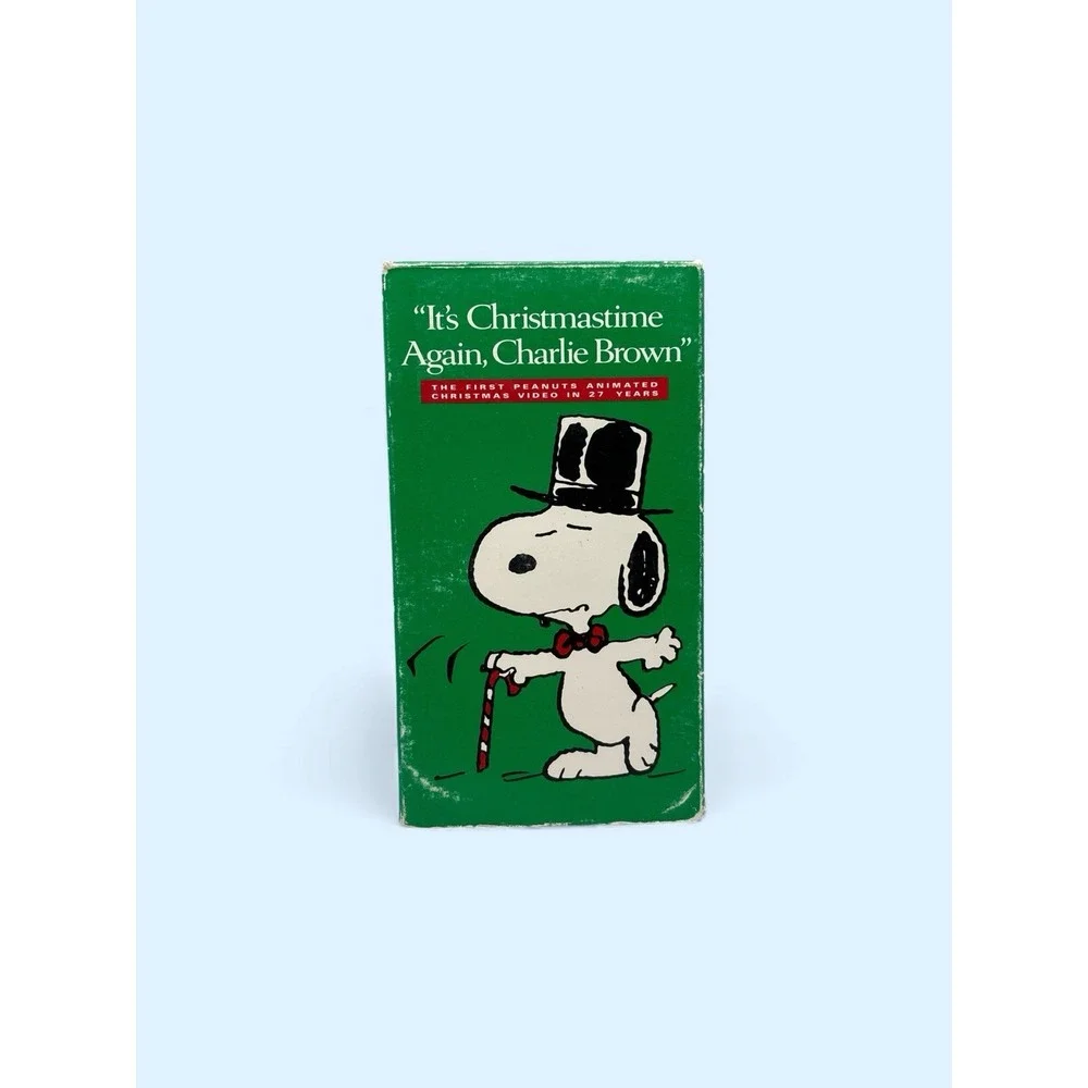 It's‎ Christmastime Again Charlie Brown VHS 1992 Slipsleeve Snoopy Peanuts